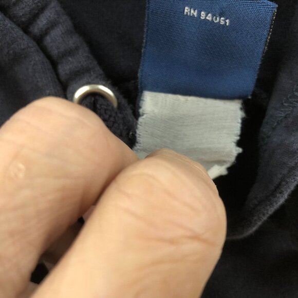 West Virginia University Mens Hoodie Sweatshirt Large Navy Blue Pullover Varsity - Picture 9 of 14